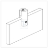 Durable Copper Clamps with Edge Grip for Acrylic Panels
