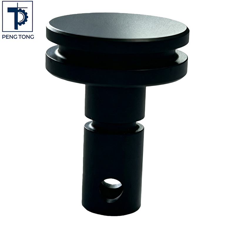 Custom Aluminum Flange Pin Hard Oxidation CNC Turning Parts