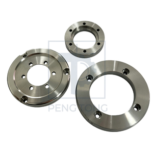 CNC Lathe Turning Stainless Steel Flange, Custom Machining Round Flange Parts