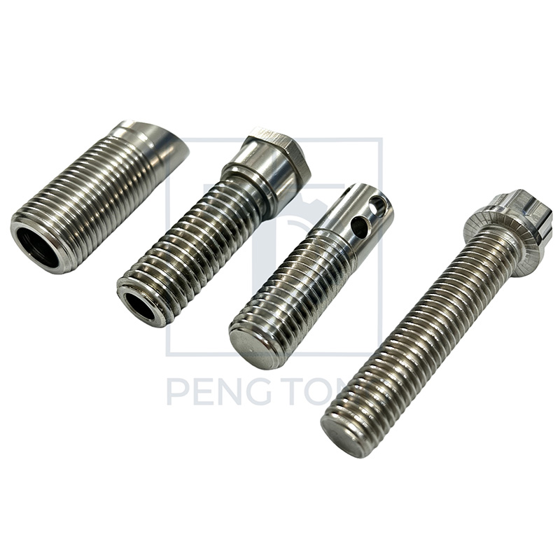 Precision CNC Machining Stainless Steel Threaded Bolts, Multi-Hole Threaded Connector Hardware Parts