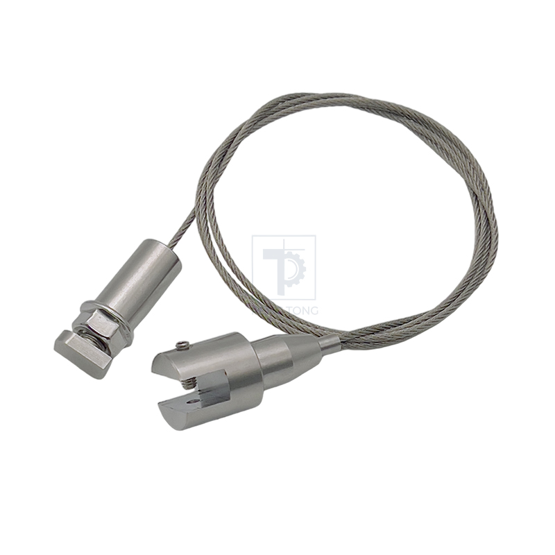 Professional Gallery Picture Hanging System Stainless Steel Wire Cable Kit
