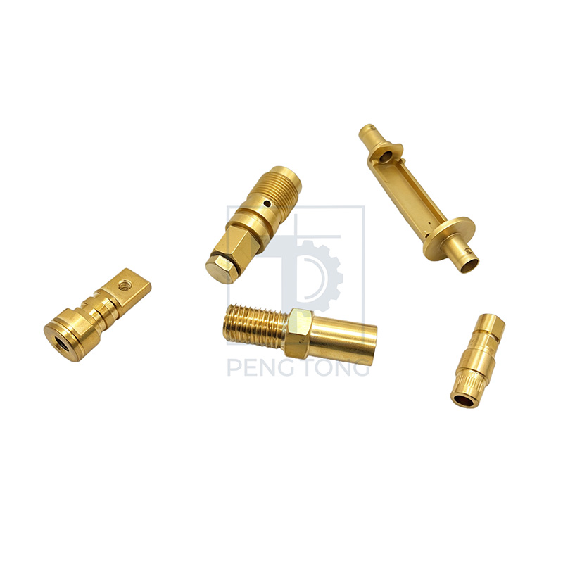 CNC Turning Milling Custom Machining Brass Threaded Mechanical Fittings