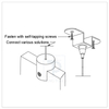 Adjustable Cable Gripper Clamp for Secure Ceiling Mounting