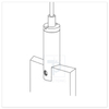Copper Open-Type Cable Gripper Suitable for Acrylic and Glass Panels.