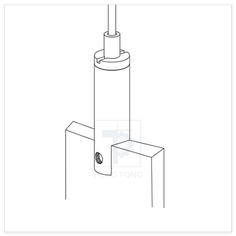 Copper Open-Type Cable Gripper Suitable for Acrylic and Glass Panels.
