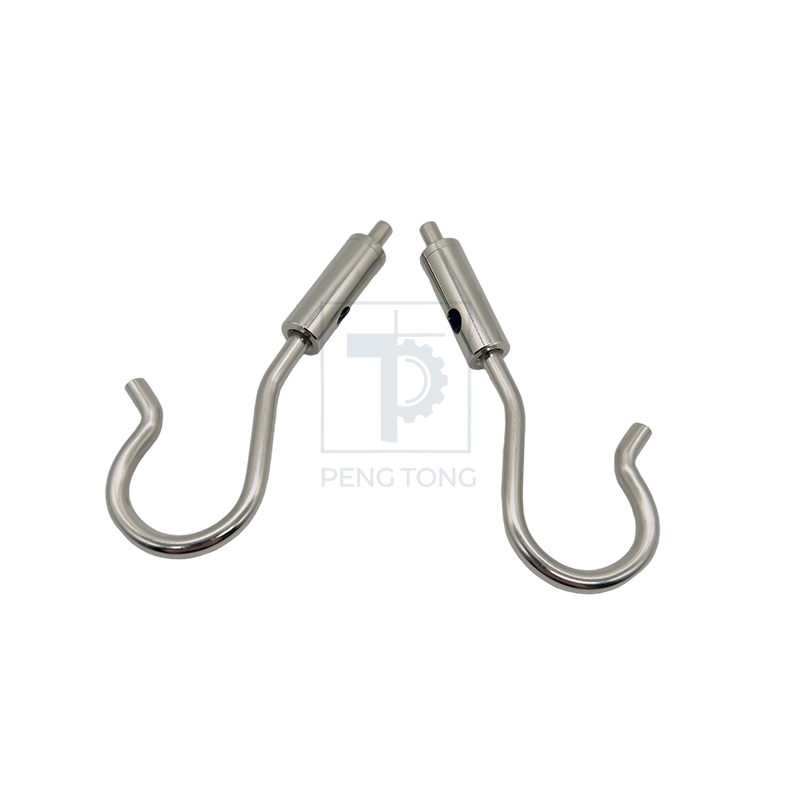Portable Copper Cable Gripper with Hook for Sliding Rod Hanging Mobile Devices.