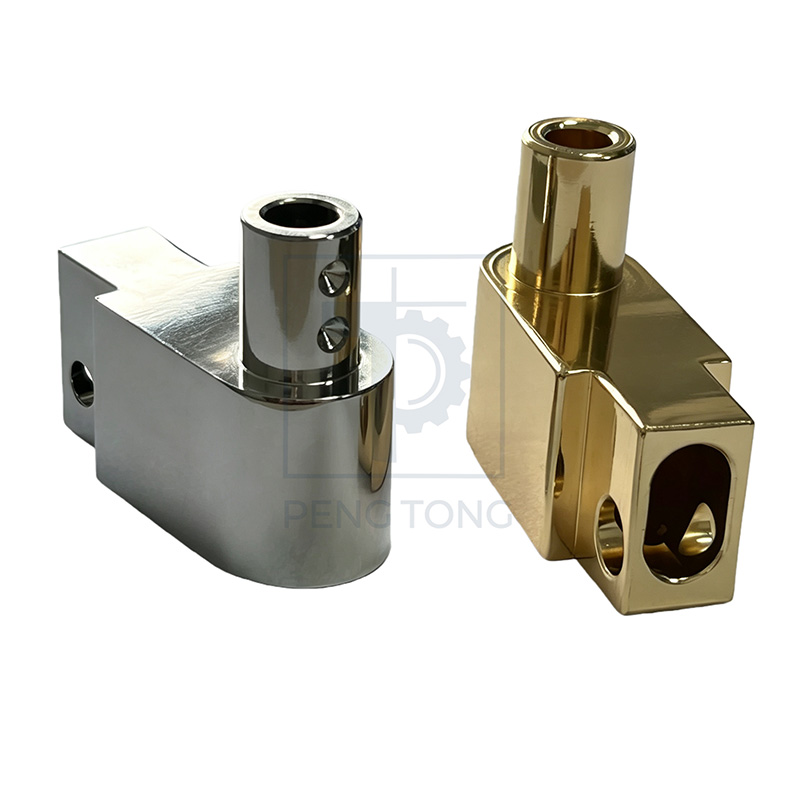 Precision CNC Turned Metal Fluid Fitting for Liquid Cooling Systems