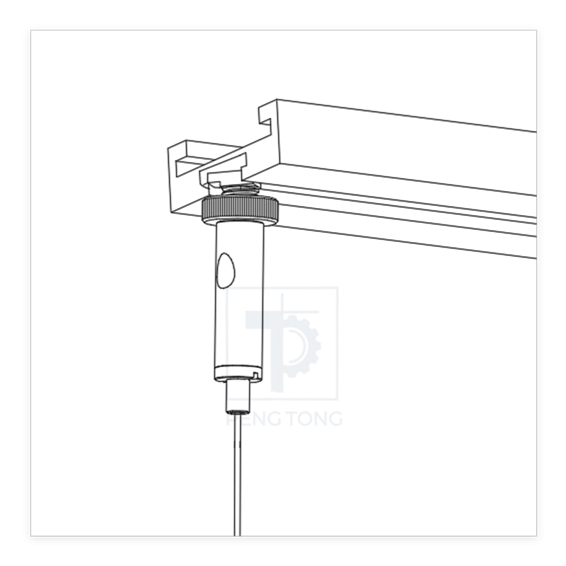 Custom Bottom Track Slide, Cable Gripper Track Light Hanging Accessories.